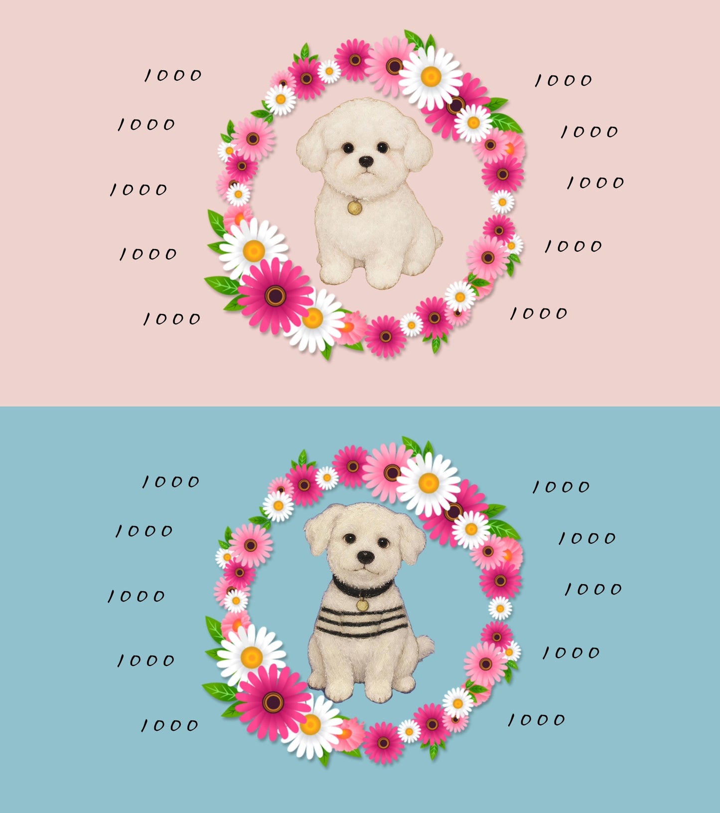 兩組「10張一組」存錢袋+原木盒組合(狗狗款)贈貓咪便簽本