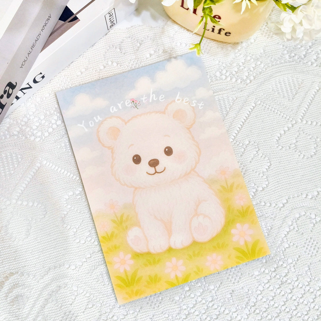 🧸 可愛小熊療癒便簽本|A5尺寸 50張