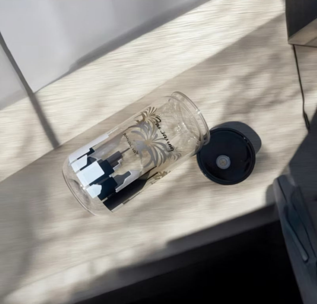 短版木盒100張存錢挑戰組合(卡通貓貓款)贈隨身附蓋咖啡杯
