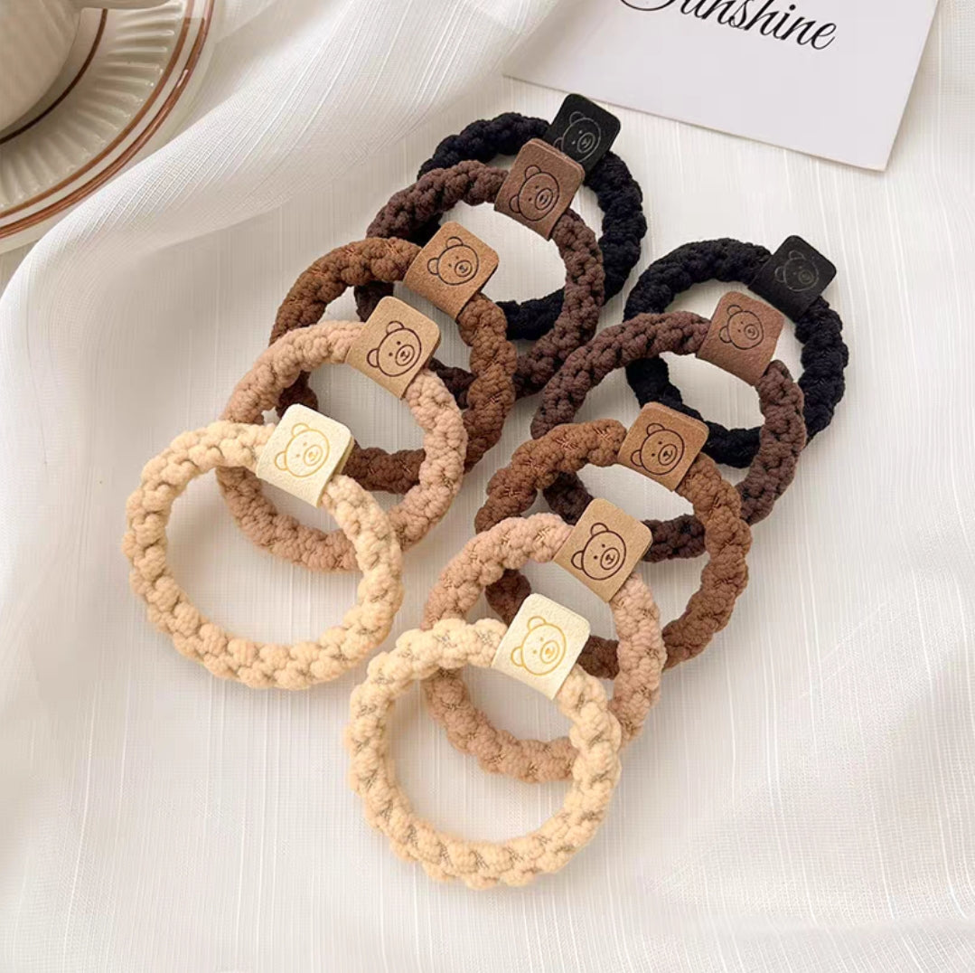 🤎 韓系質感熊熊髮圈|日常百搭可愛系