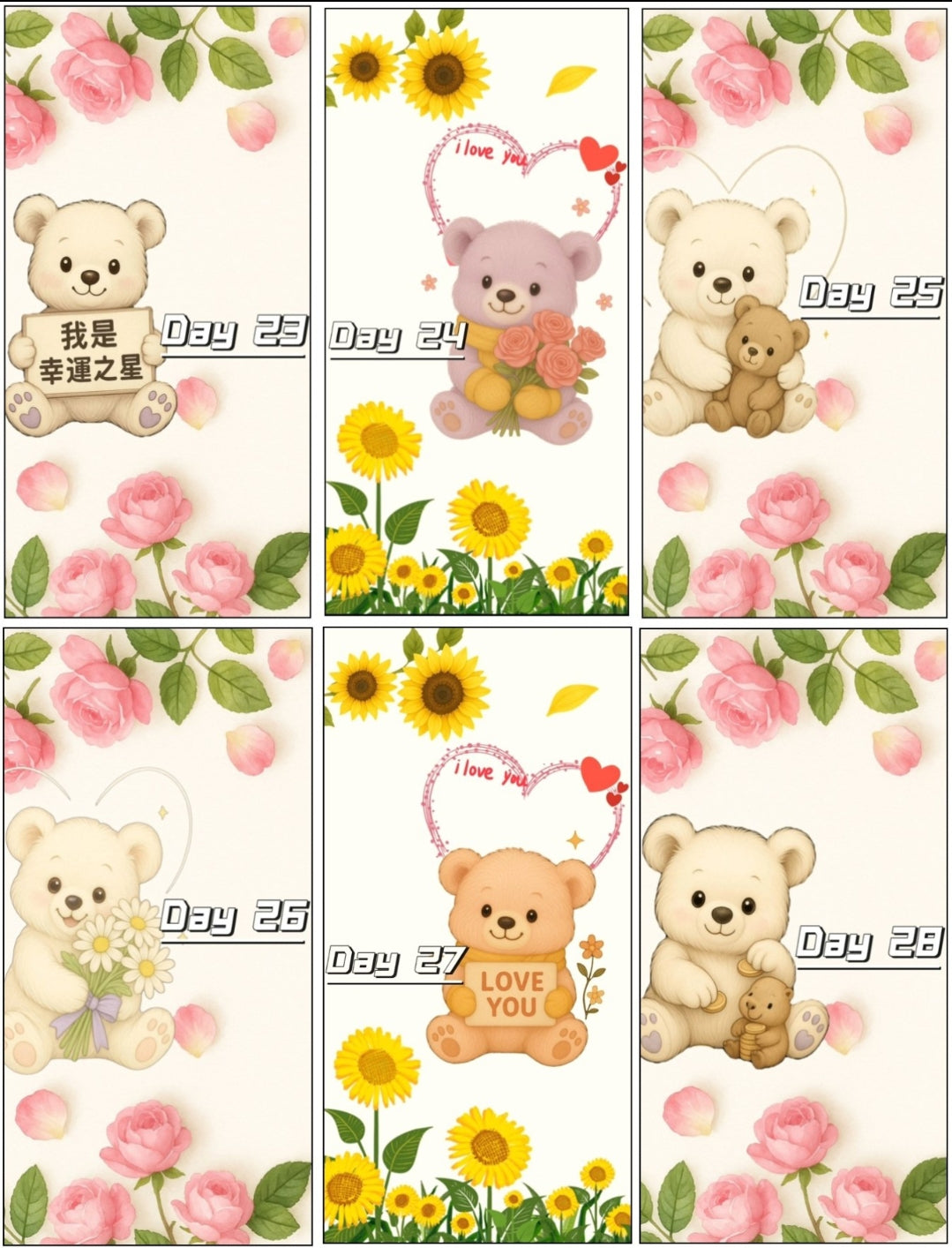 31 Day存錢挑戰存錢袋(雙面透明)