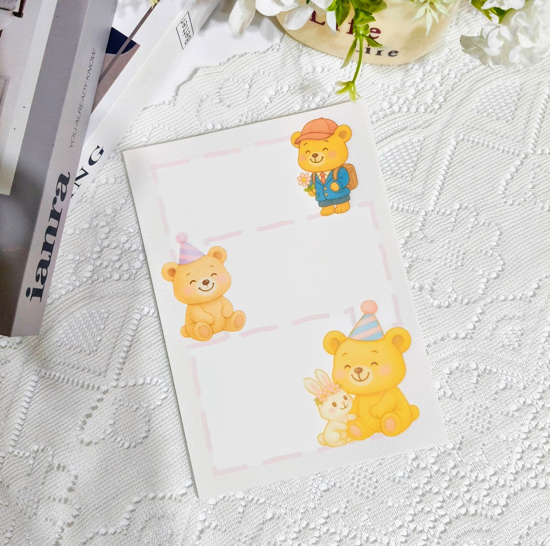 🐻 療癒小熊 A5便簽本|可愛日常記錄小幫手 🐻