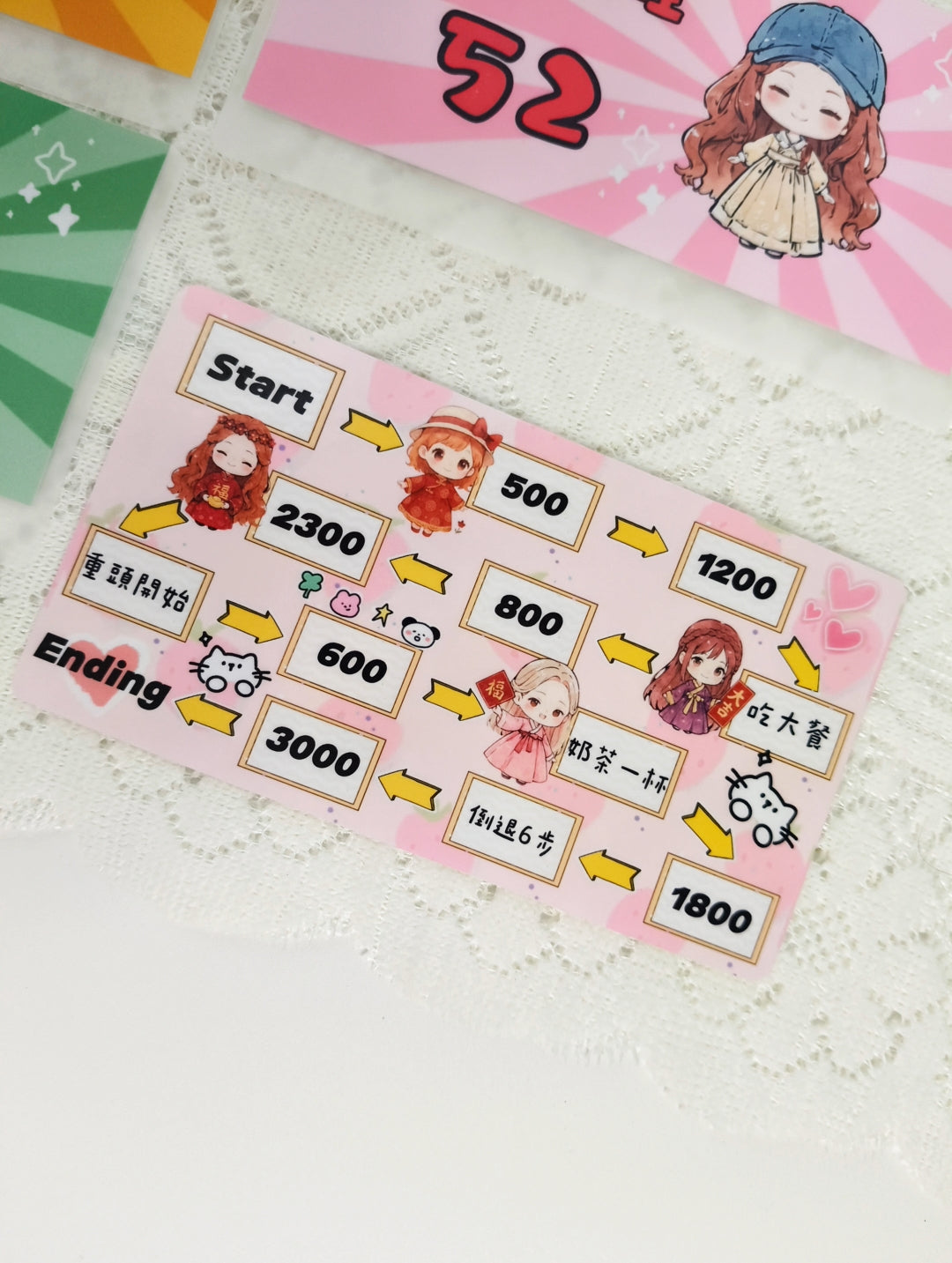 💫「福氣女孩」52週存錢挑戰「組合」