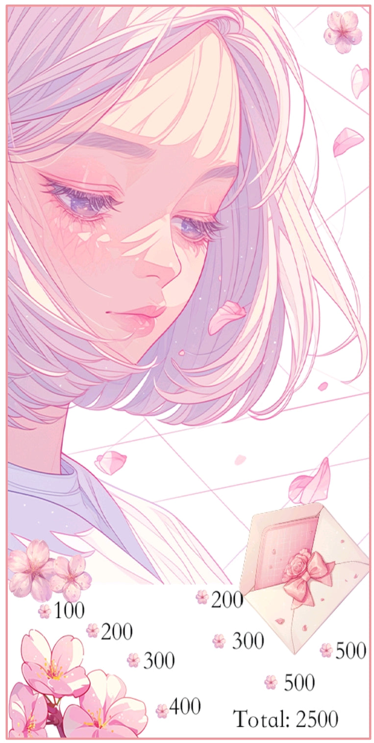 🌸 櫻粉回憶・夢幻存錢袋~存滿16000 🌸