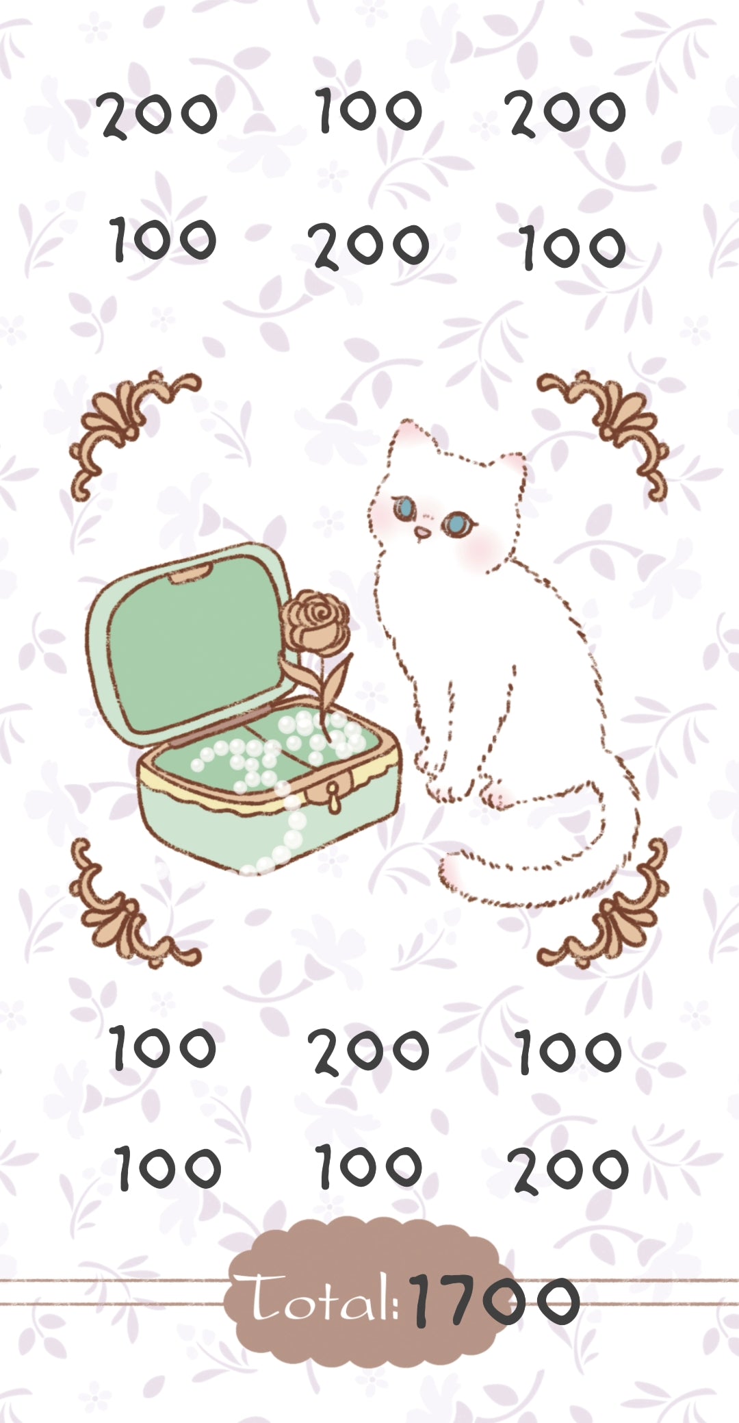 ✨優雅貓咪手繪存錢袋✨存滿13000