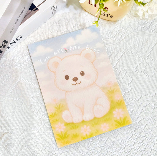 🧸 可愛小熊療癒便簽本｜A5尺寸 50張
