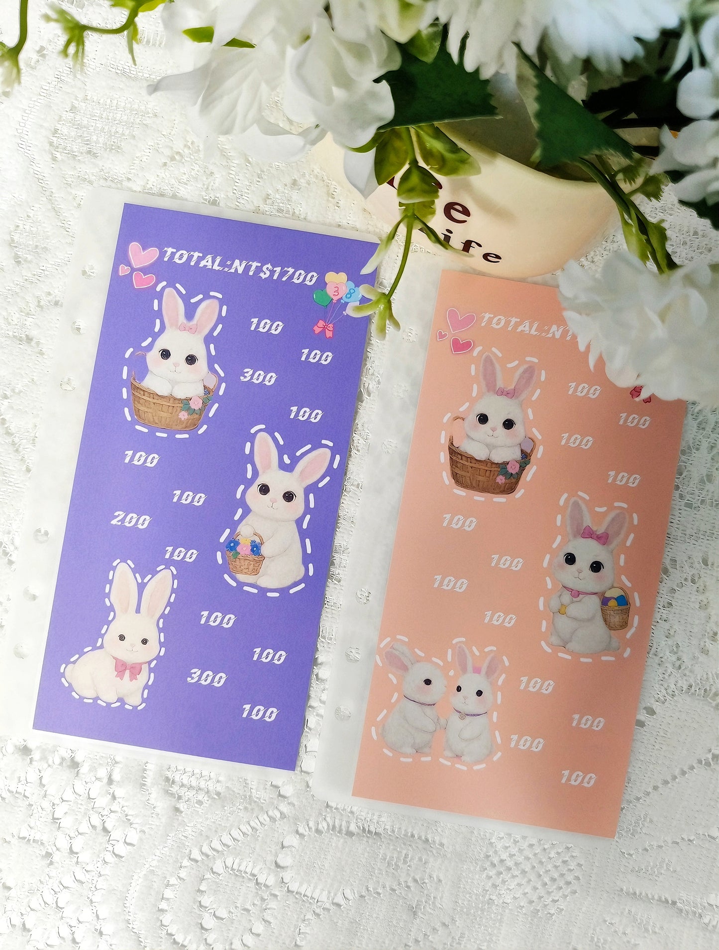 ✨兔兔小額15k✨存滿15000，原木盒組合，單買存錢袋