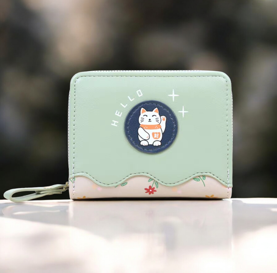 💫PIDENGBAO かわいいラッキーキャット多機能財布