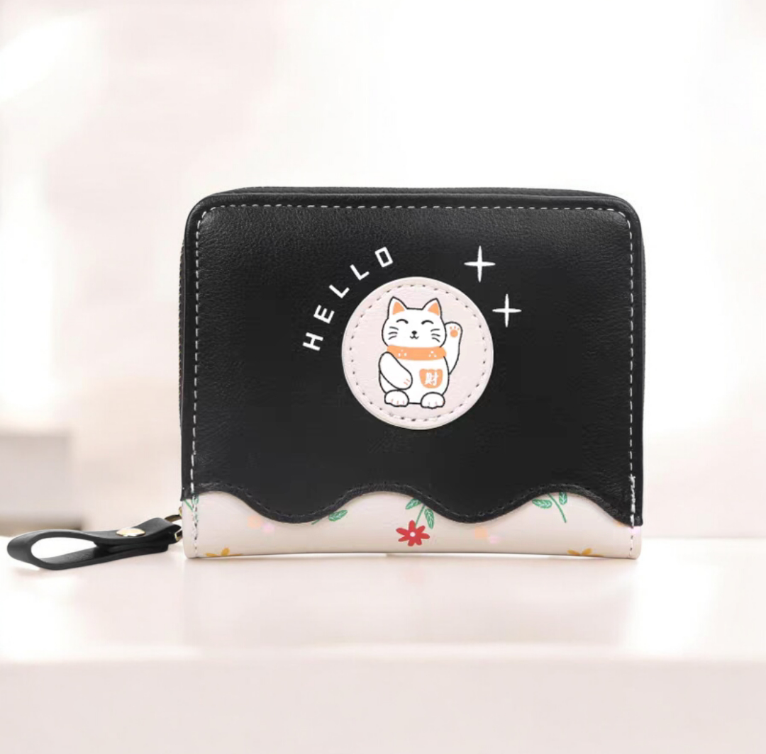 💫PIDENGBAO かわいいラッキーキャット多機能財布