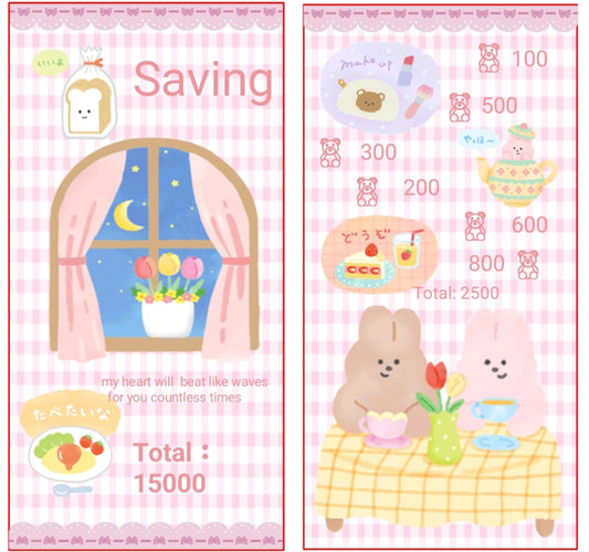 🍞 Kawaii日系風格存錢袋 ~存滿13000🍞