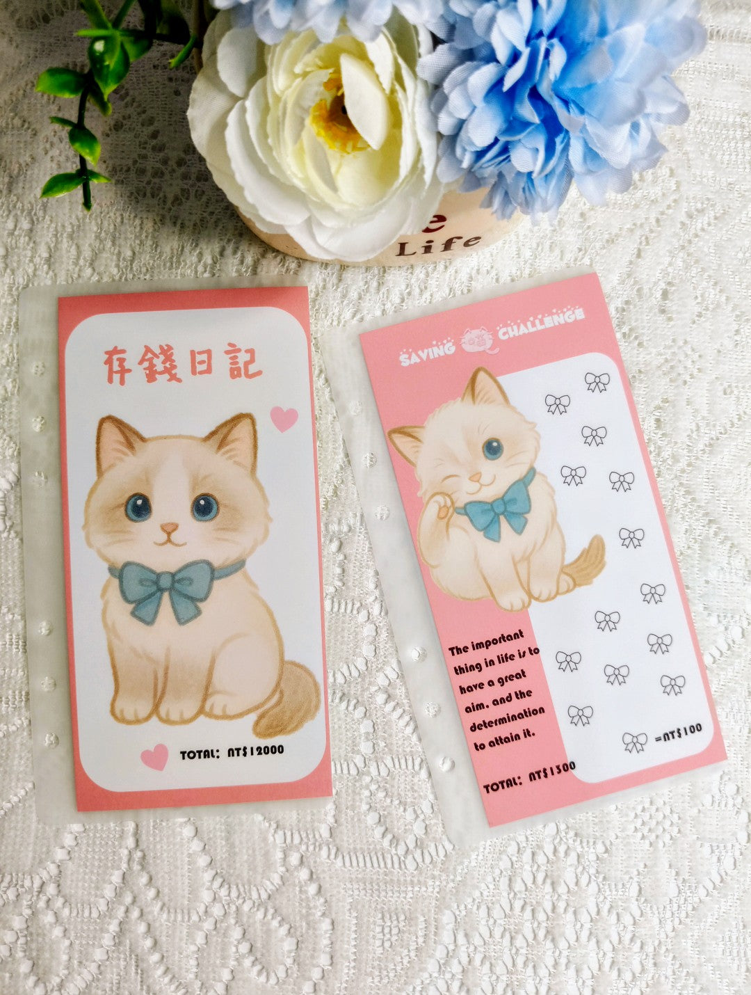 🎀布偶猫小额存钱袋🎀存满12000