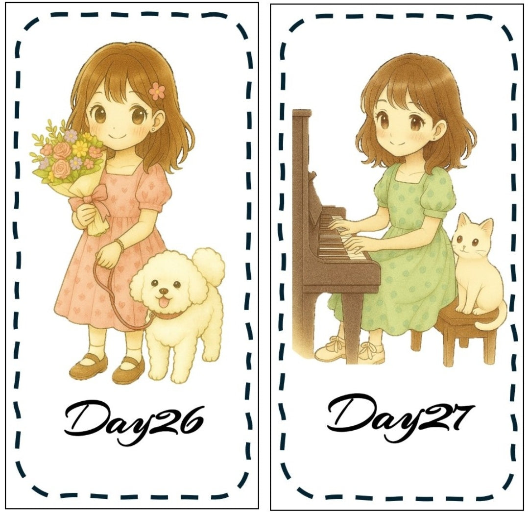 日系手繪風（ A6）31天存錢挑戰組合《Saving Challenge》