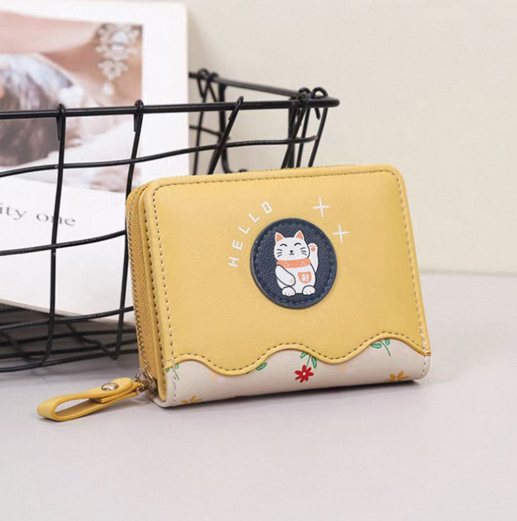 💫PIDENGBAO かわいいラッキーキャット多機能財布