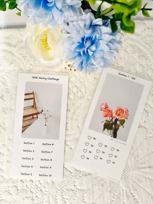 💐花花100k存钱挑战💐存满100k