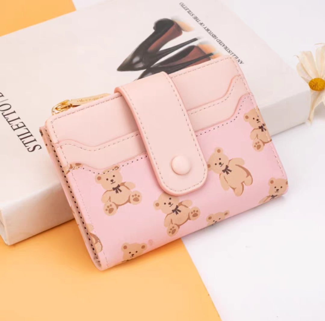 💫BAELLERRY กระเป๋าสตางค์อเนกประสงค์ลายน้องหมีน่ารัก