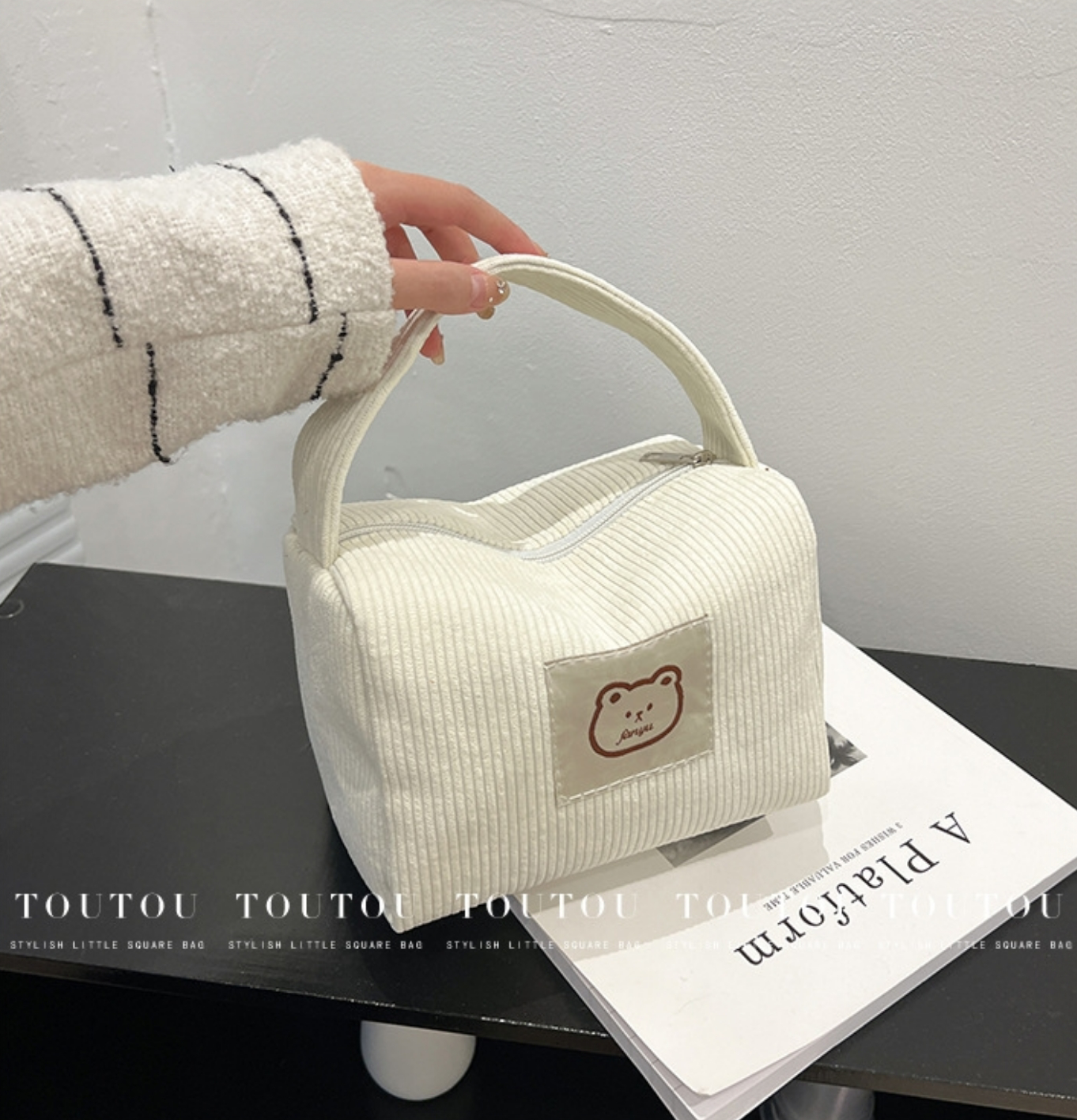 ✨ Cute bear tote makeup bag ✨