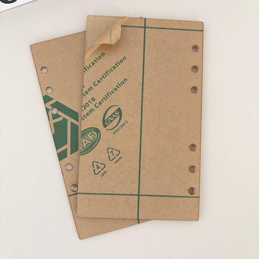 💫A6 fully transparent acrylic loose-leaf notebook (with silver ring)