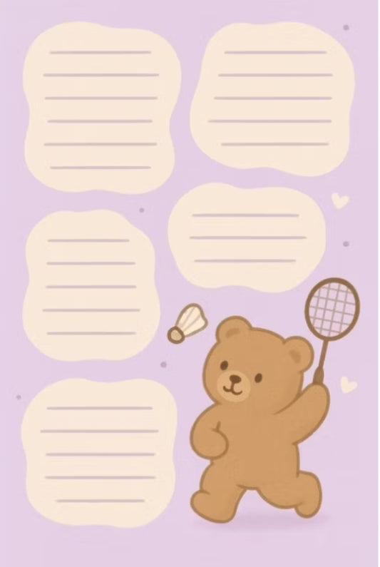 A6熊熊便簽本（共5款）