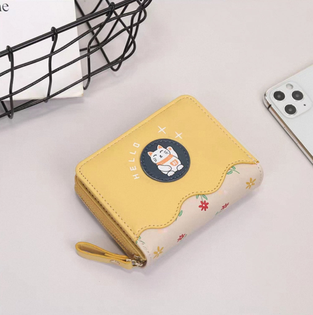 💫PIDENGBAO かわいいラッキーキャット多機能財布