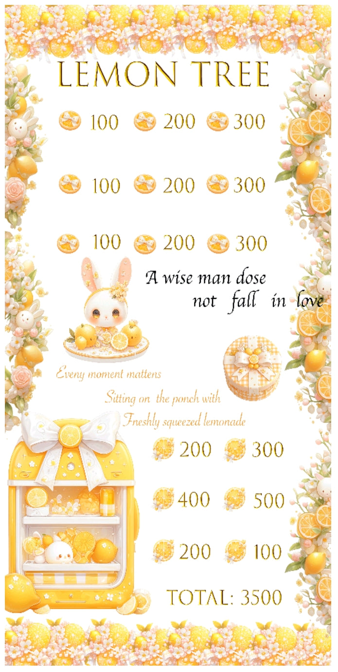 🍋 檸檬夢想存錢袋~存滿15000 🍋