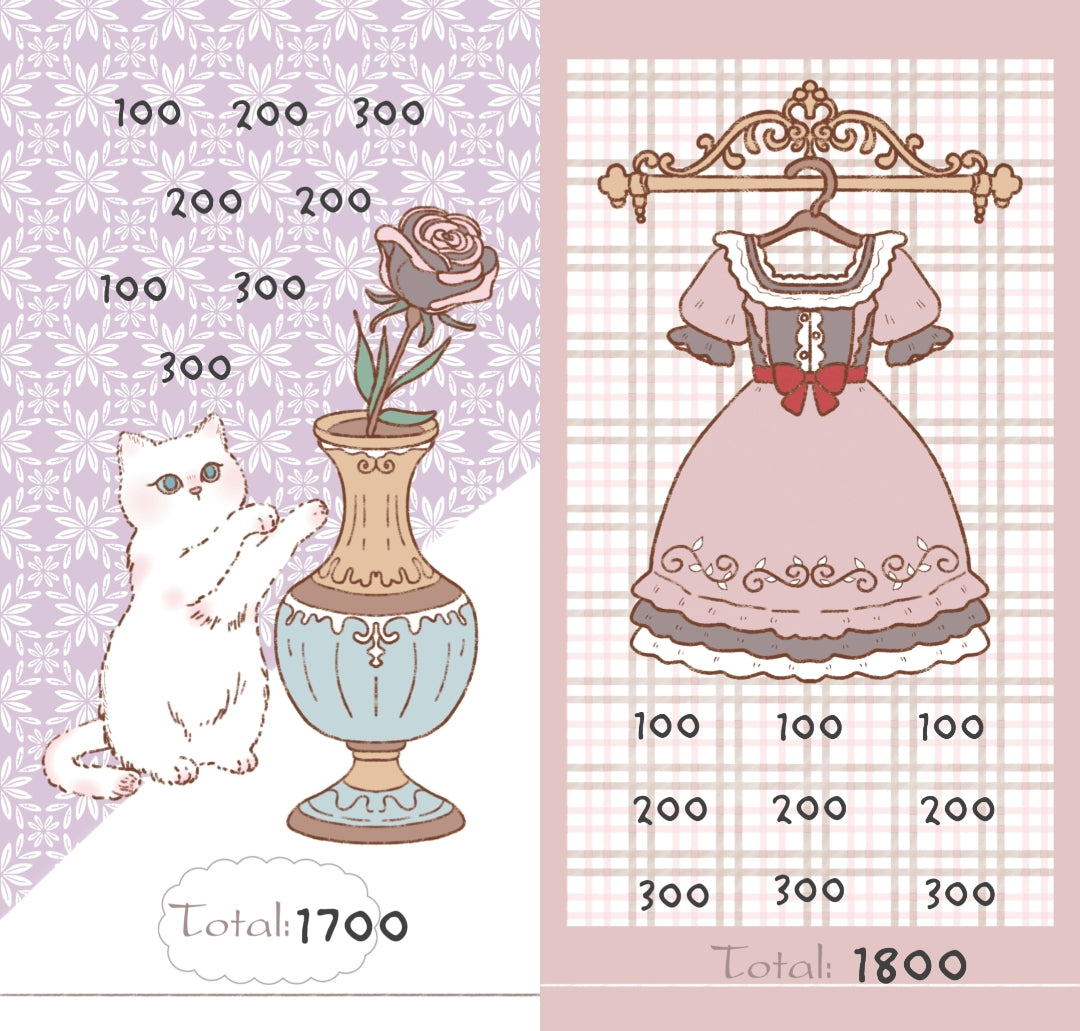 ✨優雅貓咪手繪存錢袋✨存滿13000