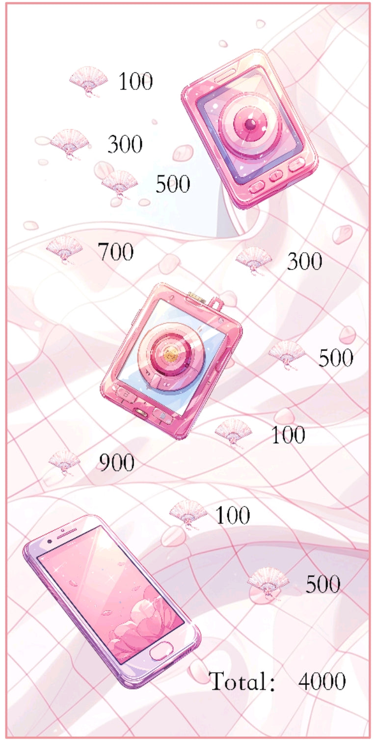 🌸 櫻粉回憶・夢幻存錢袋~存滿16000 🌸