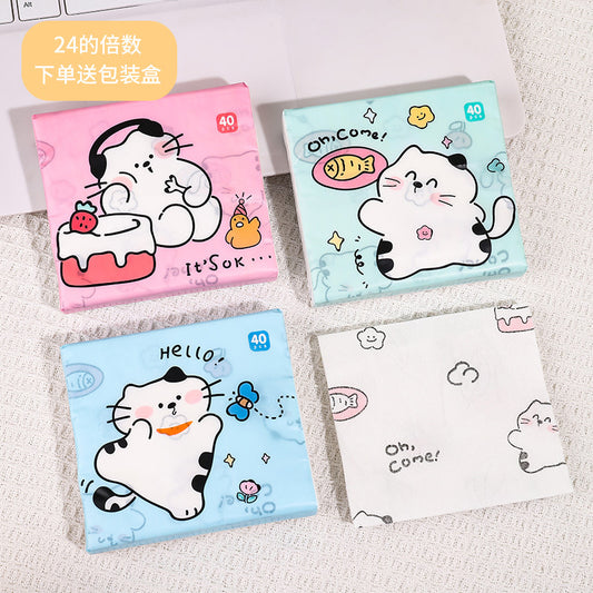 🧸可愛卡通印花抽取式面紙