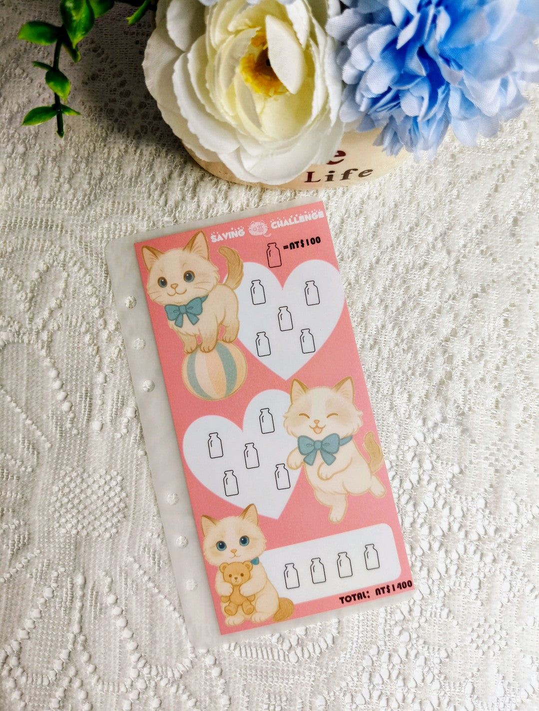 🎀布偶猫小额存钱袋🎀存满12000