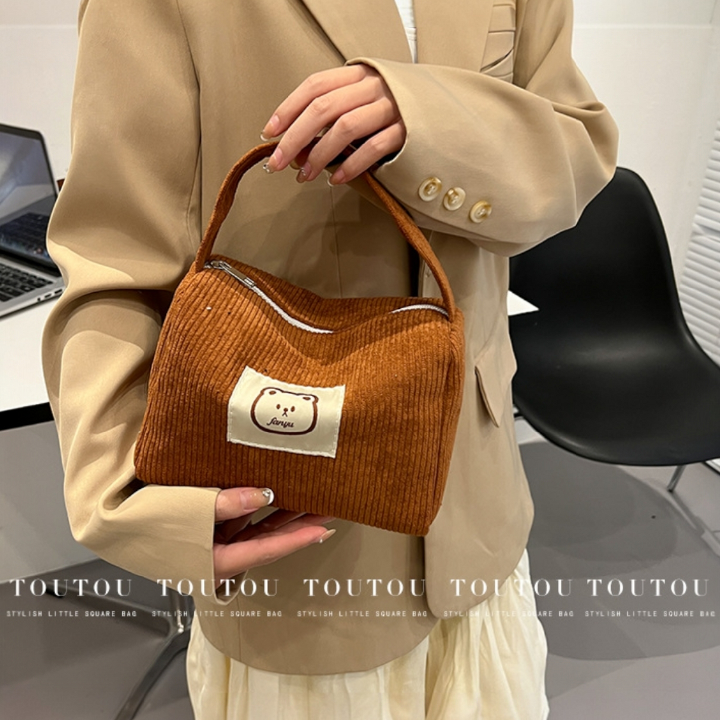 ✨ Cute bear tote makeup bag ✨