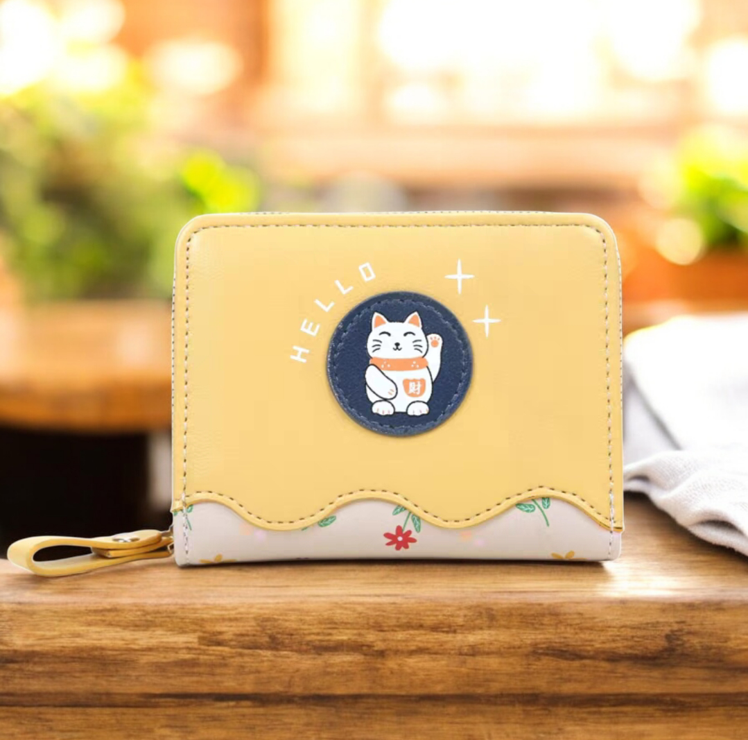 💫PIDENGBAO かわいいラッキーキャット多機能財布