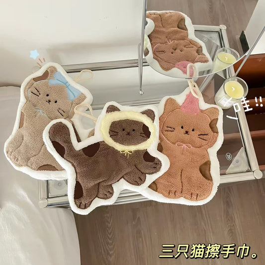 ✨ 三款可愛貓咪擦手巾｜療癒居家必備 ✨