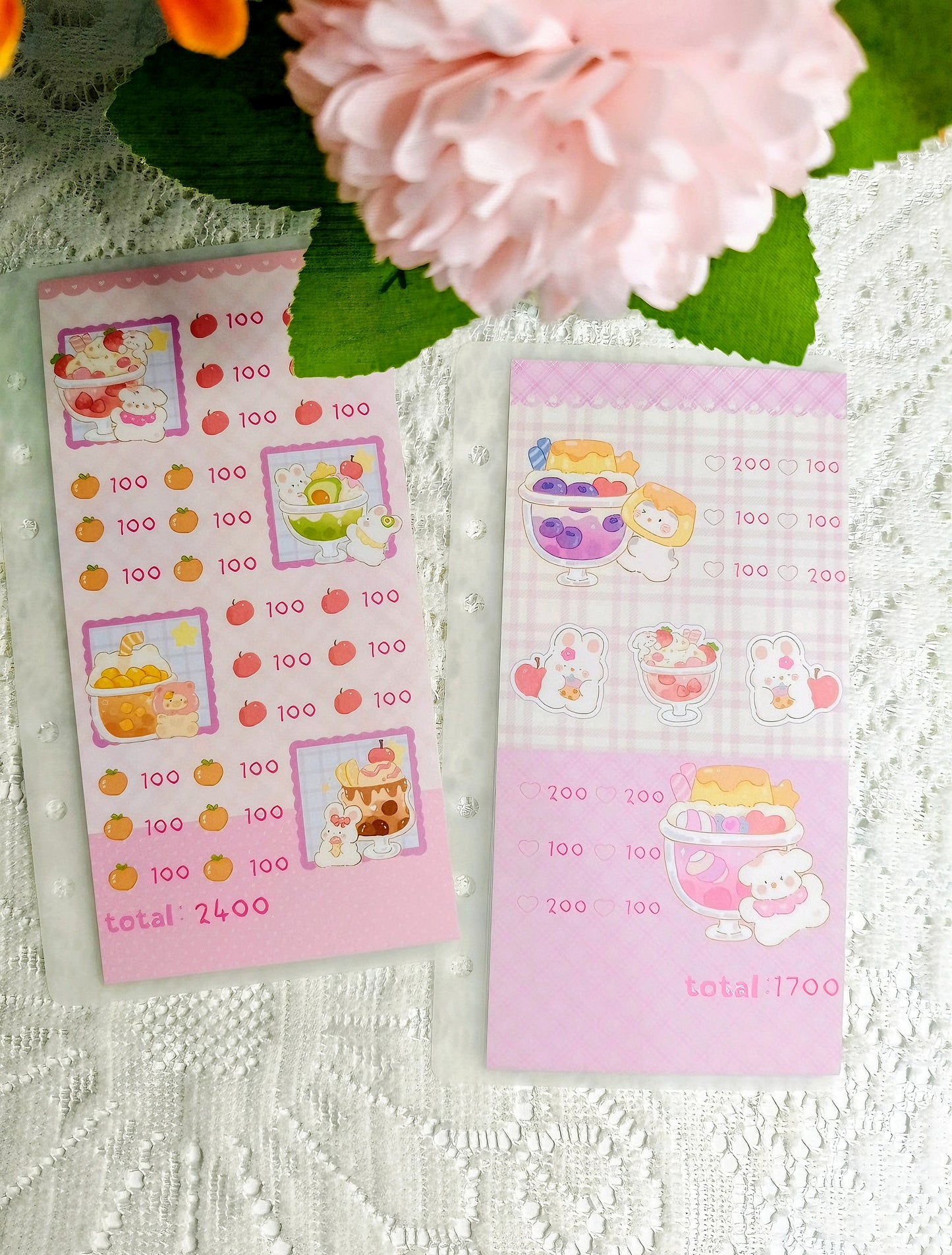 🍓Milky Tea 甜点存钱袋🍮存满13000