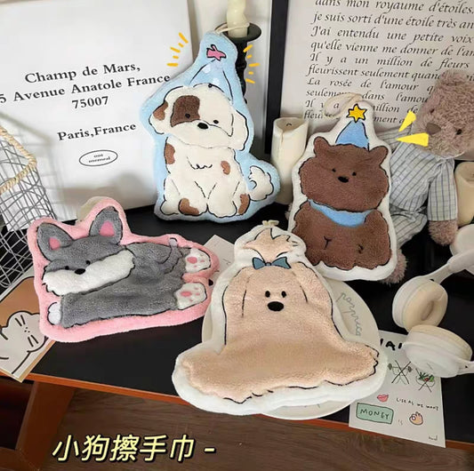 ✨ 可愛造型掛式擦手巾｜四款療癒動物系列 ✨