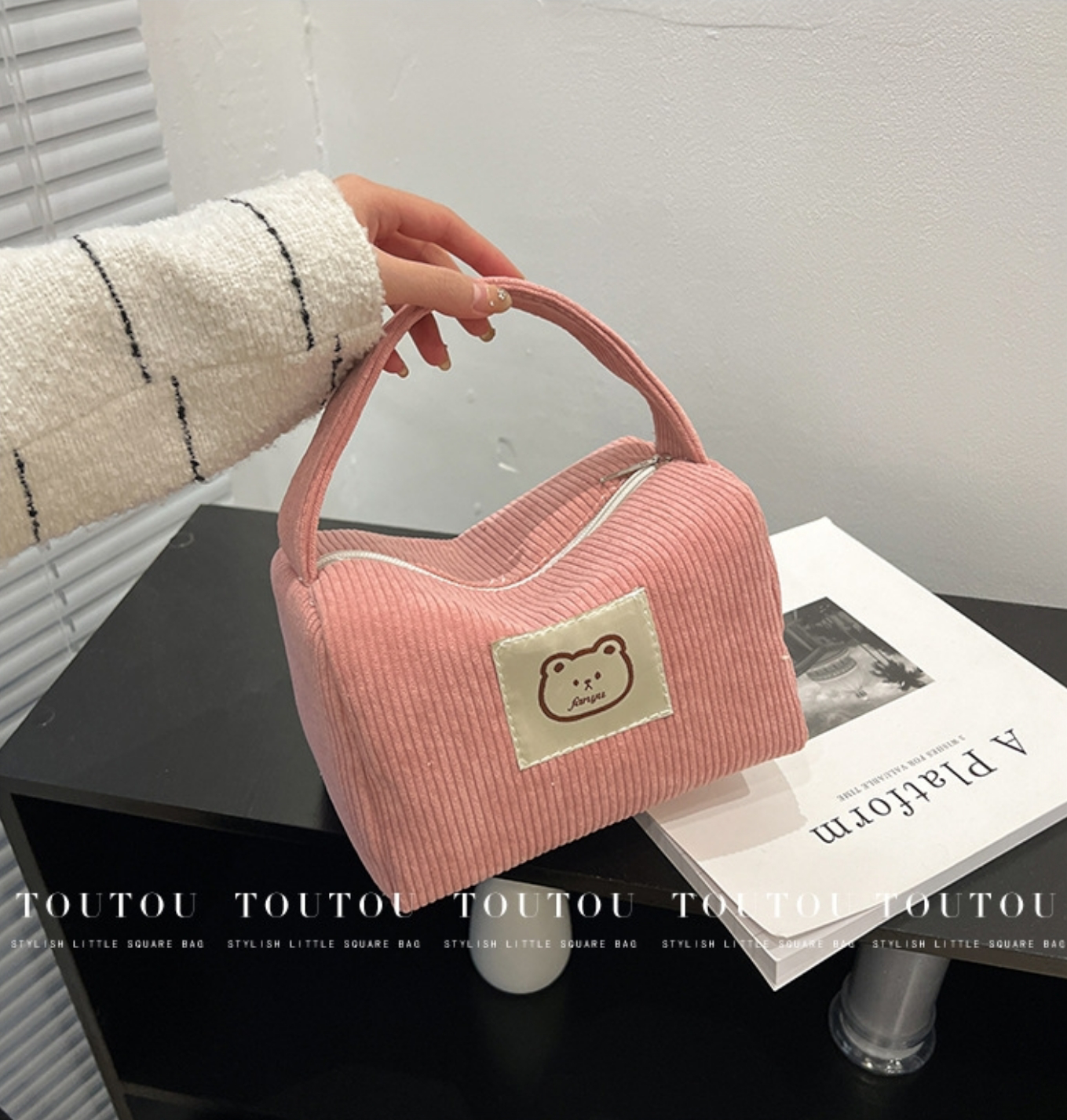 ✨ Cute bear tote makeup bag ✨