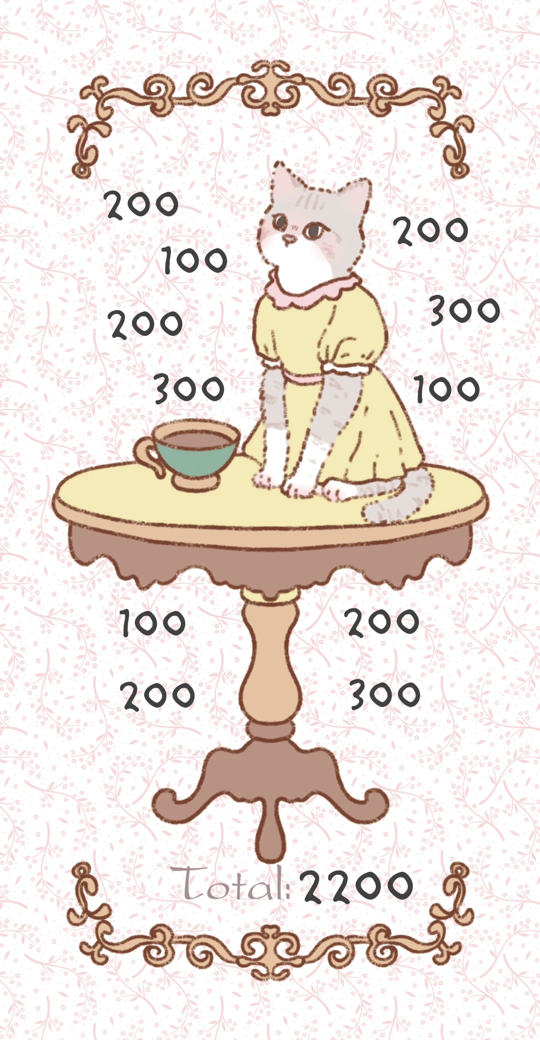 ✨優雅貓咪手繪存錢袋✨存滿13000