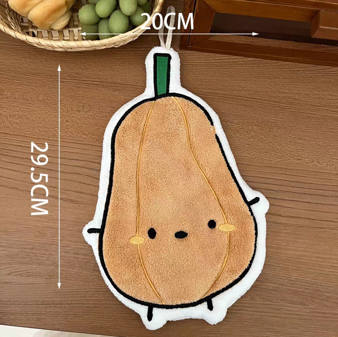 🥬 蔬菜系列可愛擦手巾｜五款造型