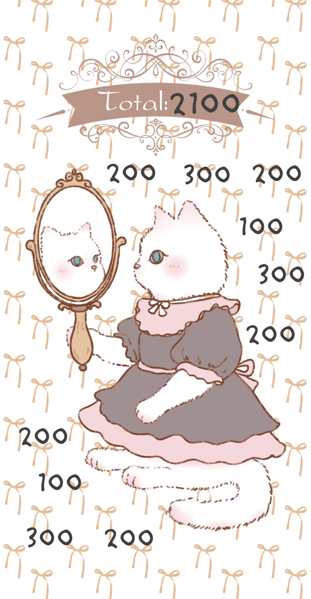 ✨優雅貓咪手繪存錢袋✨存滿13000